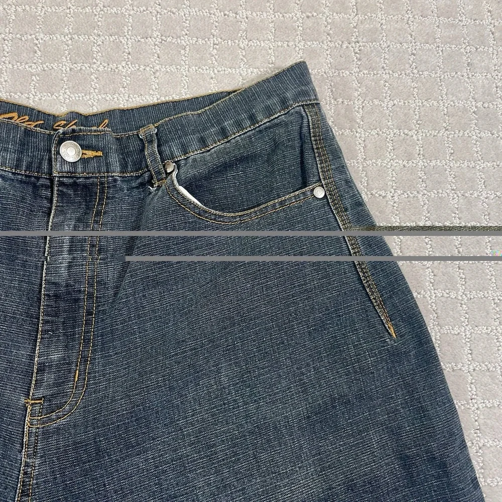 Old Skool Y2K Denim Jean Shorts Mens‎ 36 Skater Southpole JNCO Jorts